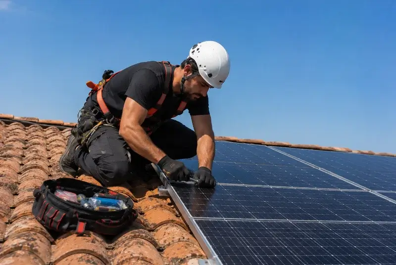 Maintenance et monitoring de panneaux solaires à Palluau